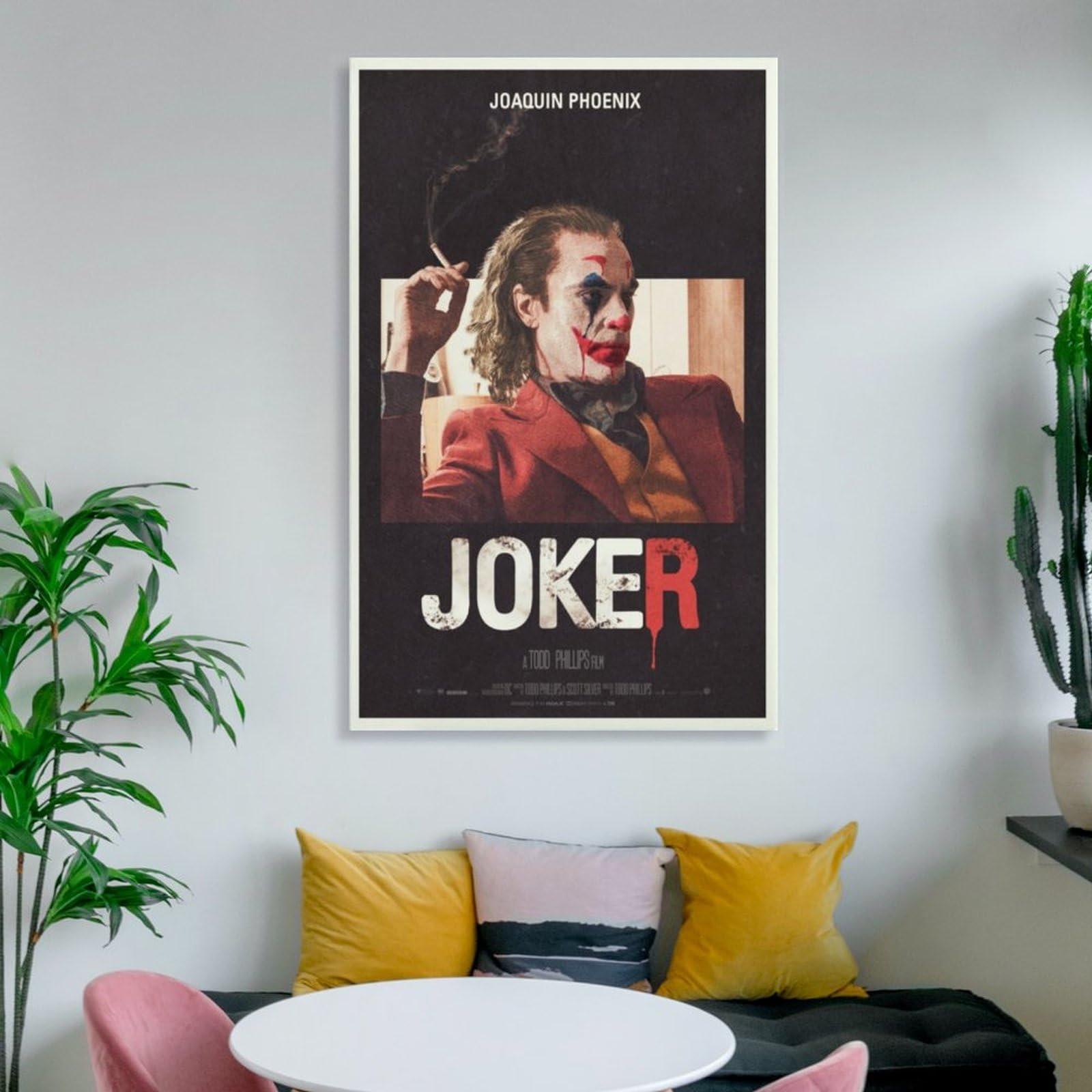 【額縁付き】 映画 Joker（ジョーカー） A2 ポスター オシャレ部屋 Amazon.co.jp: 映画 JOKER ジョーカー ポスター プリント キャンバス